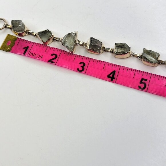 Green Amethyst Tone Gemstone Fashion Bracelet - Picture 8 of 11